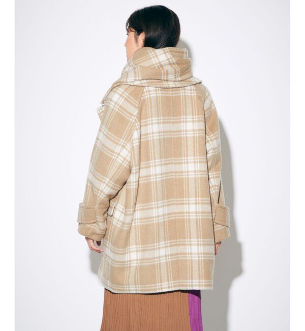  「ウールビーバーチェックコート」|テーラードジャケット|