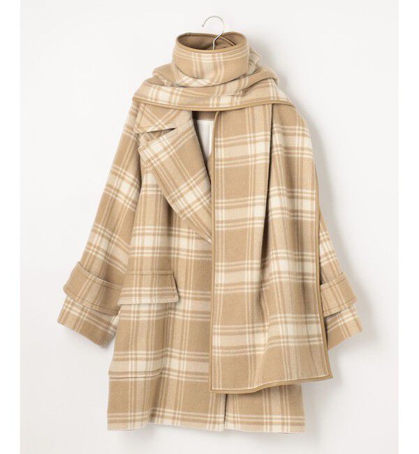  「ウールビーバーチェックコート」|テーラードジャケット|