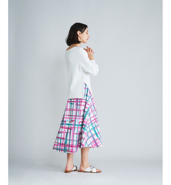  「チェックフレアスカート」|スカート|