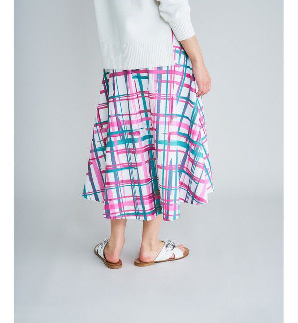  「チェックフレアスカート」|スカート|