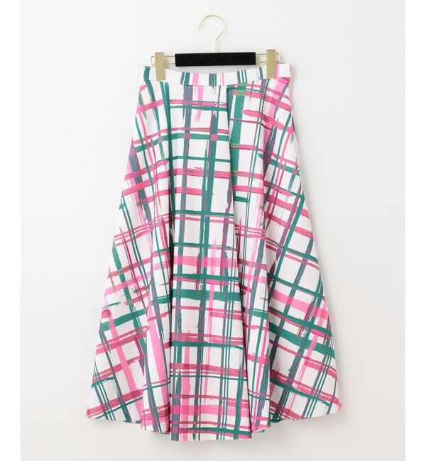  「チェックフレアスカート」|スカート|