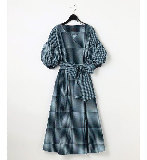  「チェックタフタワンピース」|ワンピース|