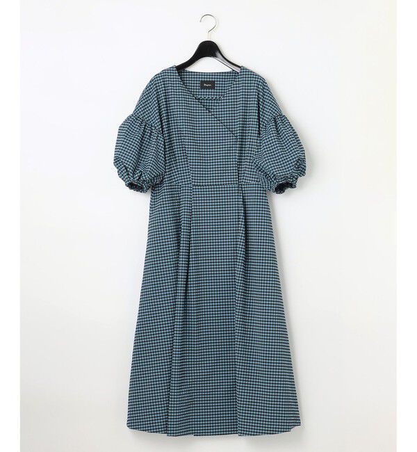  「チェックタフタワンピース」|ワンピース|