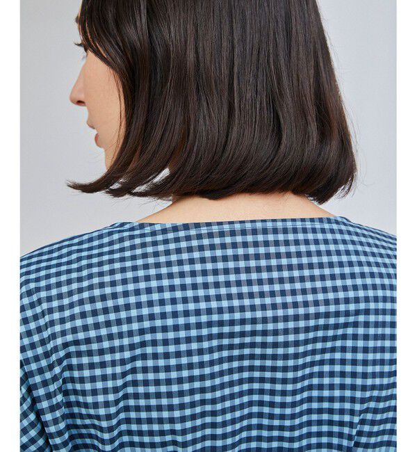  「チェックタフタワンピース」|ワンピース|