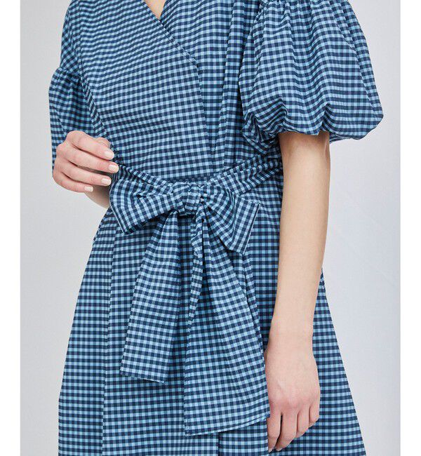  「チェックタフタワンピース」|ワンピース|