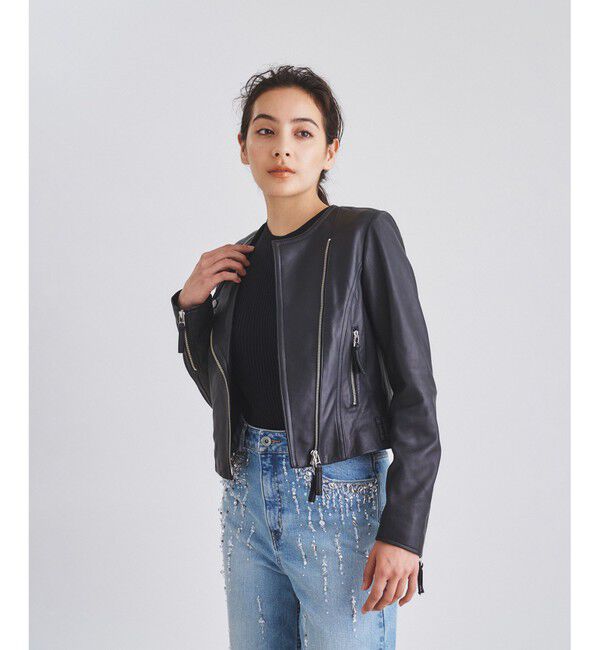  「ライダースショートジャケット」|ライダースジャケット|