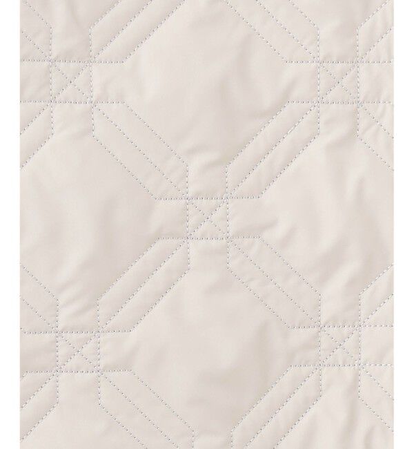  「キカ柄ライトキルティングコート」|ノーカラーコート|