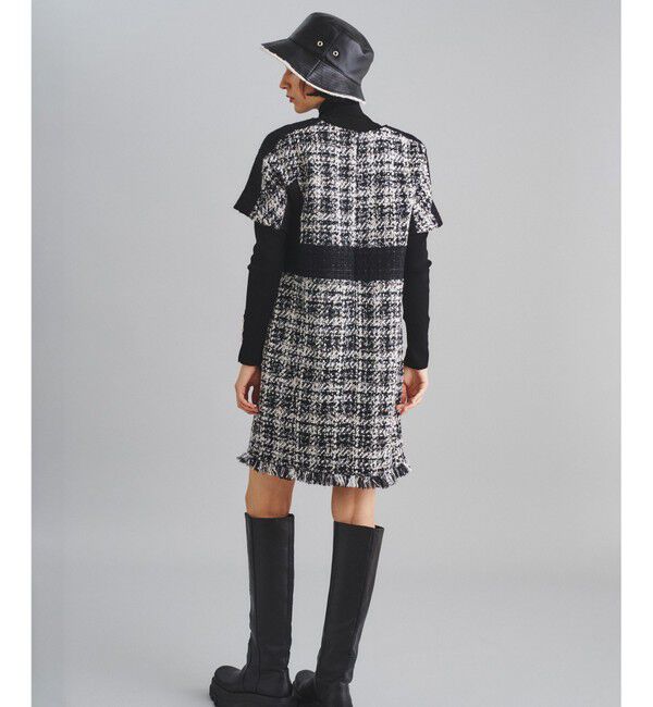  「ラメツイードミニワンピース」|ワンピース|