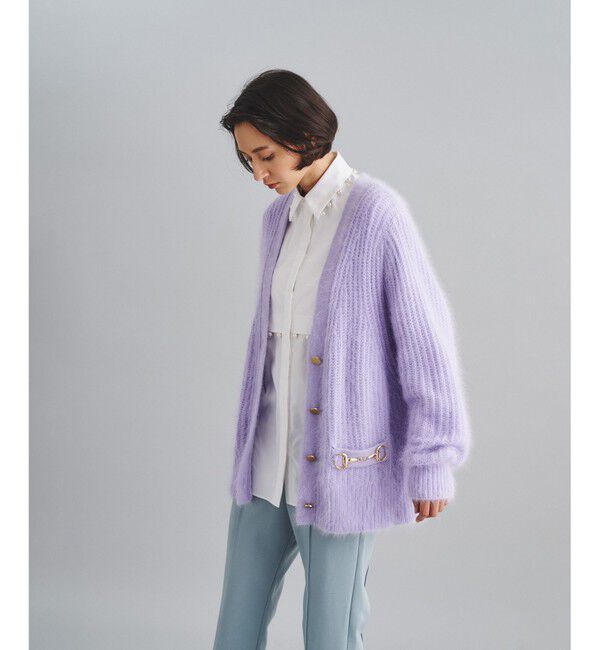  「ビットアンゴラニットカーディガン」|カーディガン|