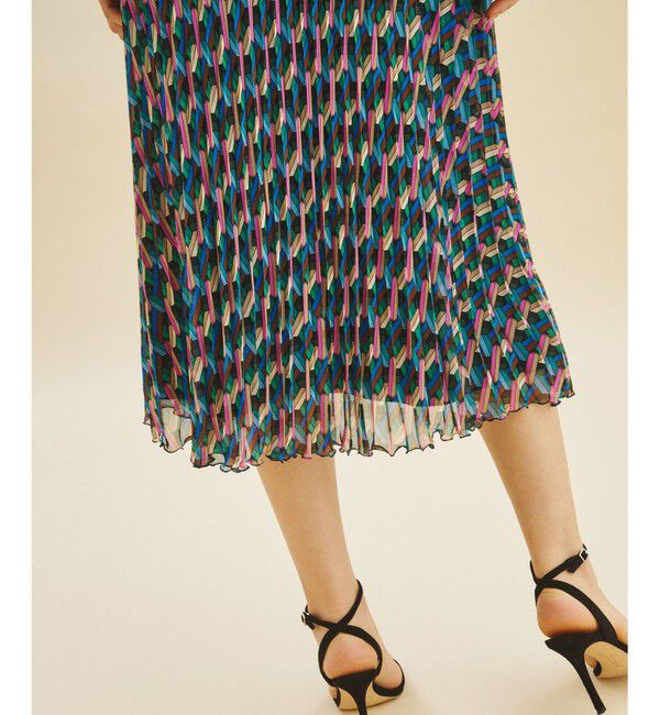  「キカプリントプリーツスカート」|スカート|