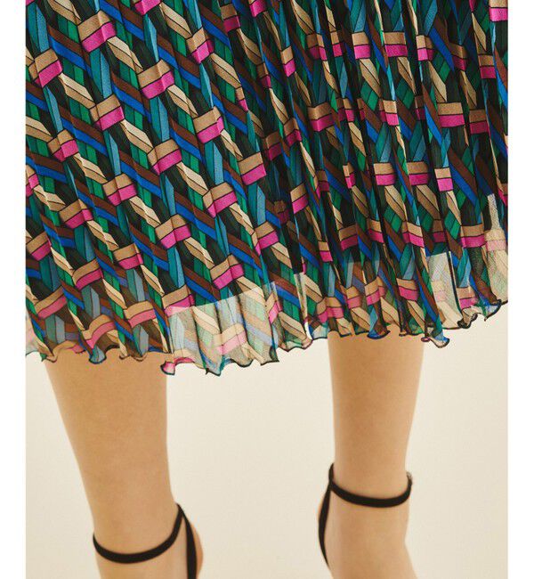  「キカプリントプリーツスカート」|スカート|