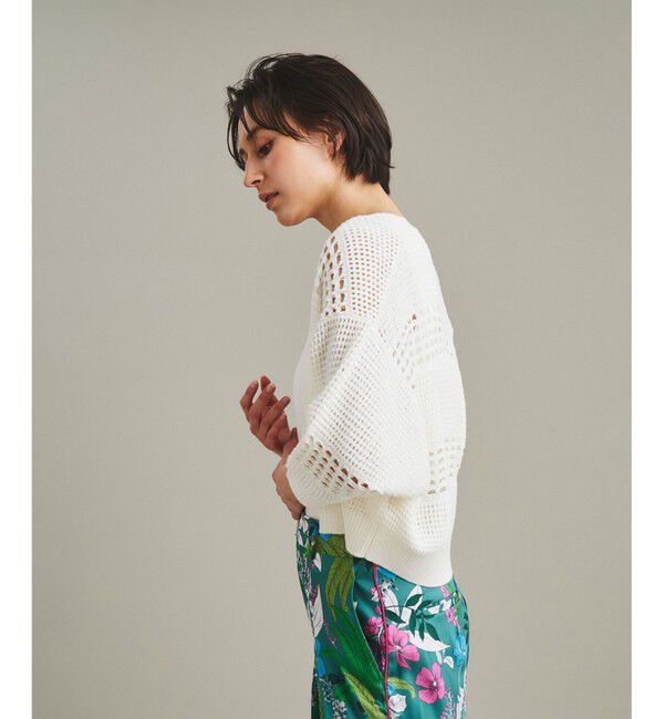  「タックスクエアニットカーディガン」|カーディガン|