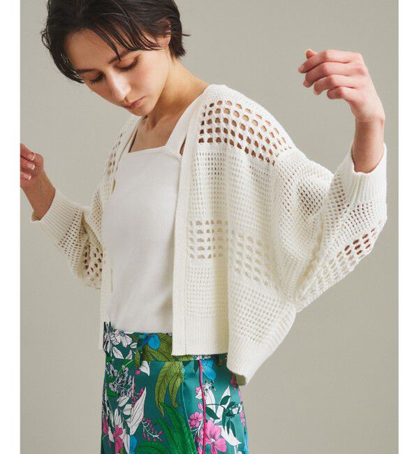  「タックスクエアニットカーディガン」|カーディガン|