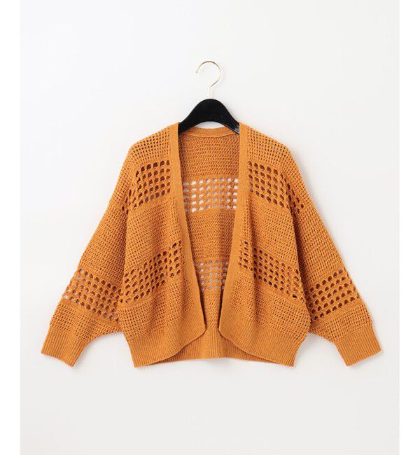  「タックスクエアニットカーディガン」|カーディガン|