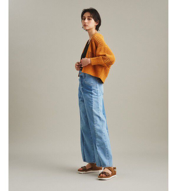  「タックスクエアニットカーディガン」|カーディガン|