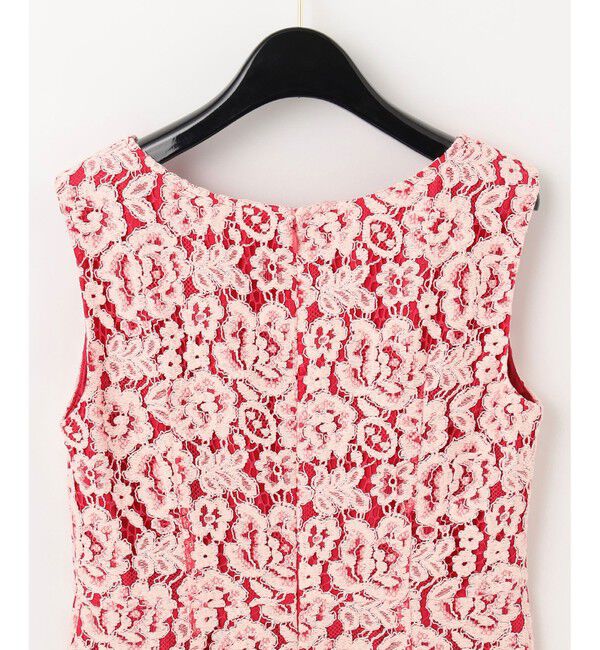  「バイカラーレースタイトドレス」|ドレス|