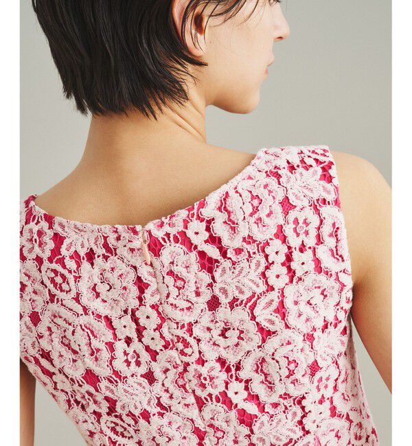  「バイカラーレースタイトドレス」|ドレス|