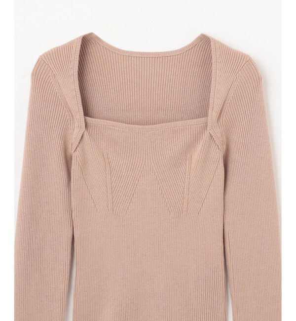 Grace Class「スクエアネックリブトップ」|ニット・セーター|