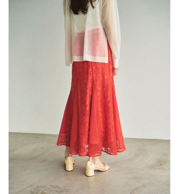 GRACE CONTINENTAL「フレア刺繍スカート」|スカート|