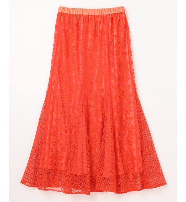 GRACE CONTINENTAL「フレア刺繍スカート」|スカート|