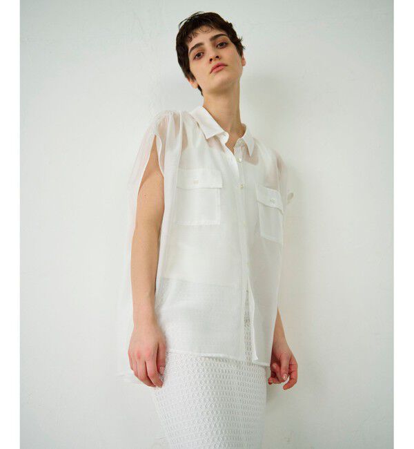 Diagram「ギャザーシャツ」|シャツ・ブラウス|ホワイト