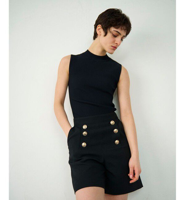 Diagram「ハイネックリブニットトップ」|その他|ブラック