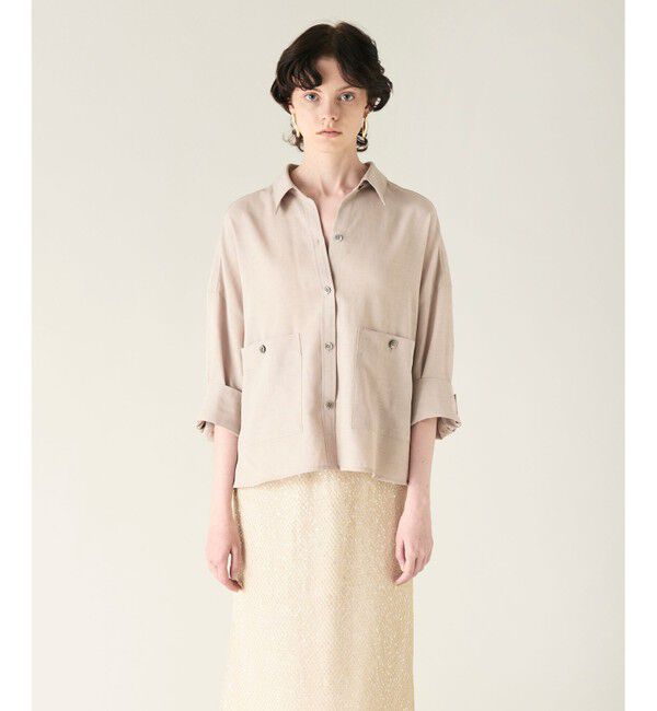 GRACE CONTINENTAL「コクーンシルエットシャツ」|シャツ・ブラウス|ベージュ