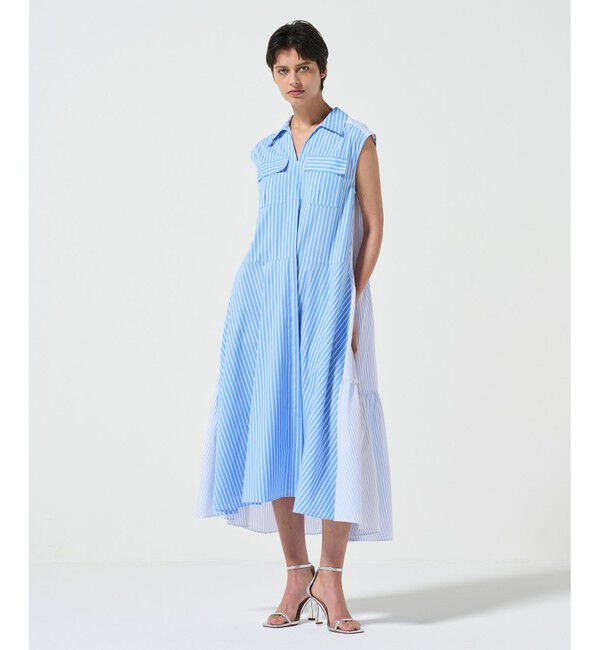 Diagram「ティアードコンビシャツワンピース」|ワンピース|