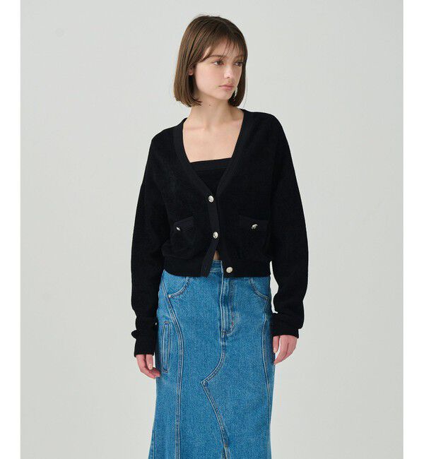 GRACE CONTINENTAL「モールニットカーディガン」|カーディガン|