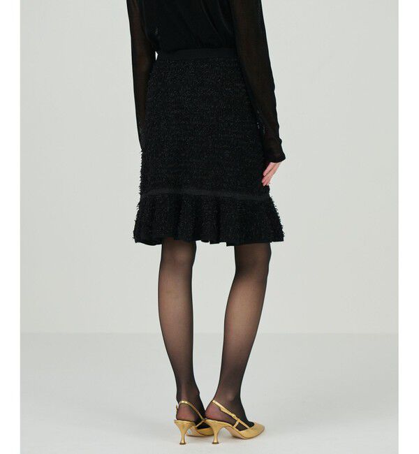 GRACE CONTINENTAL「ツイードフレアニットスカート」|スカート|