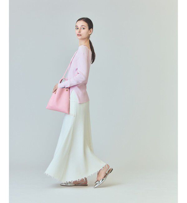 Grace Class「ミラノリブロングスカート」|スカート|ホワイト