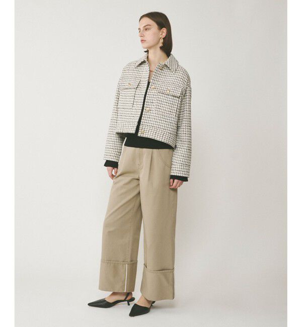  「チェックツイードブルゾン」|ブルゾン・スタジャン|