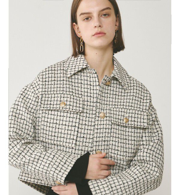  「チェックツイードブルゾン」|ブルゾン・スタジャン|