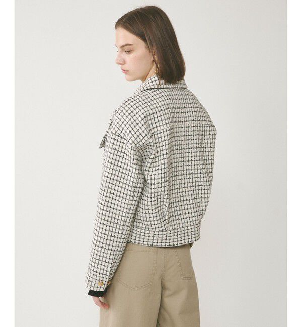  「チェックツイードブルゾン」|ブルゾン・スタジャン|