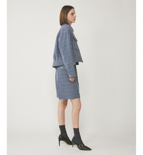  「チェックツイードブルゾン」|ブルゾン・スタジャン|