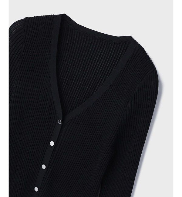 GRACE CONTINENTAL「シアーフリルニットカーディガン」|カーディガン|