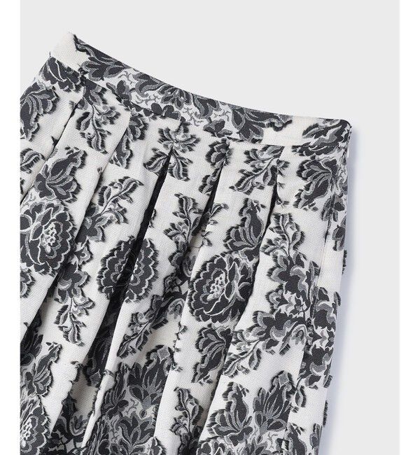 GRACE CONTINENTAL「ダマスクジャガードタックスカート」|スカート|