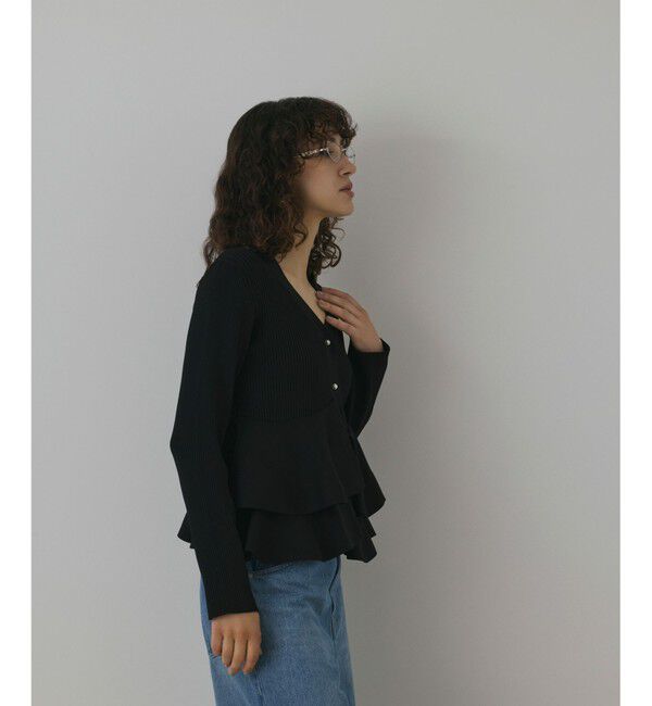 Diagram「ペプラムニットカーディガン」|カーディガン|