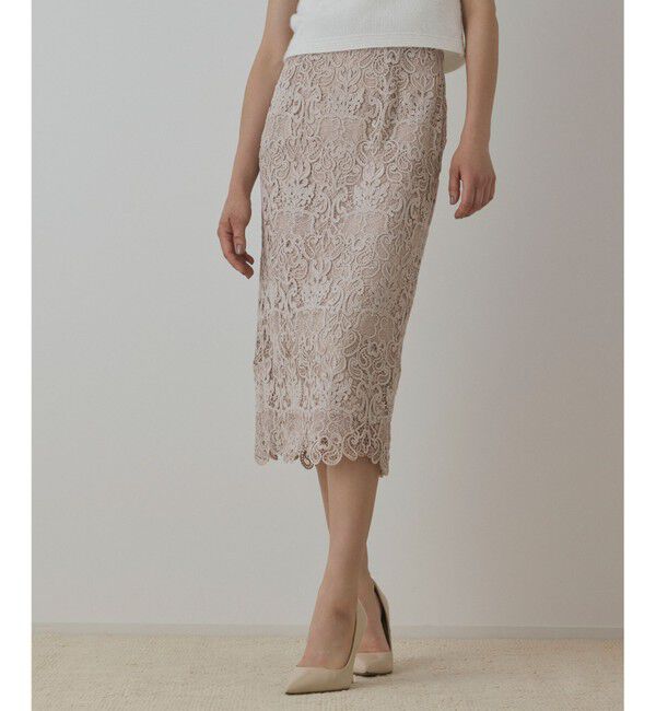 GRACE CONTINENTAL「レ－スタイトスカート」|スカート|