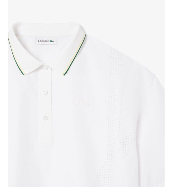 LACOSTE「レーザーカットホールテクニカルポロシャツ」|シャツ・ブラウス|