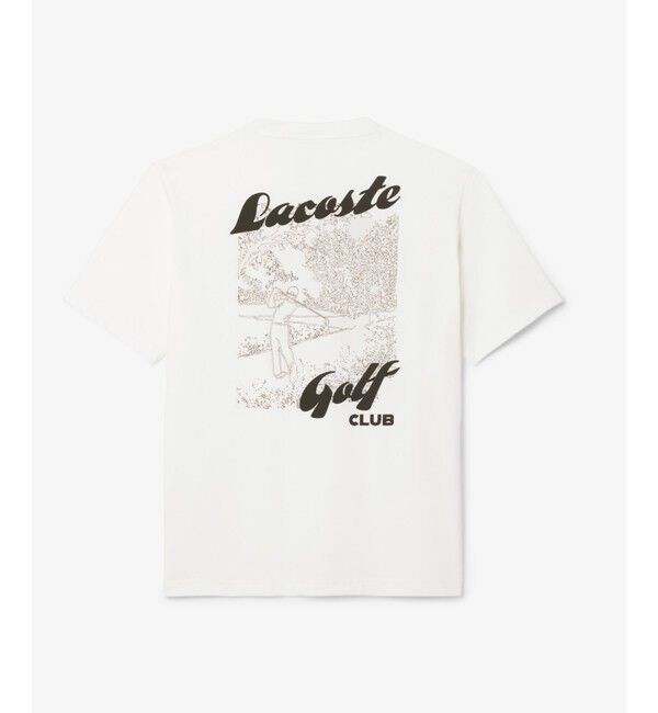 LACOSTE「ラコステゴルフウルトラドライバックプリントTシャツ」|Tシャツ・カットソー|