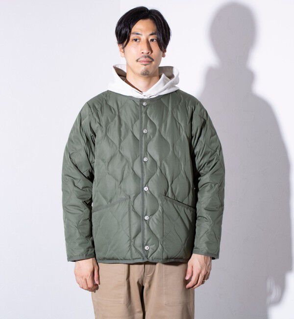 GLOSTER「【TAION/タイオン】GLOSTER別注 ミリタリーライナージャケット ノーカラーMA-1 M65」|ダウン|