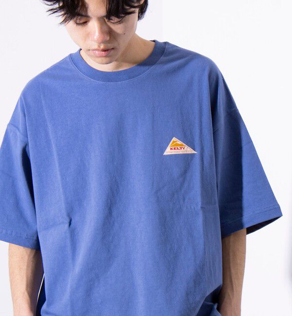 GLOSTER「【KELTY&times;GLOSTER】別注  ケルティワンポイントワッペン バックプリントTシャツ」|Tシャツ・カットソー|