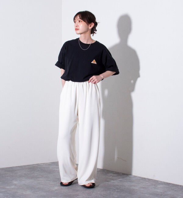 GLOSTER「【KELTY&times;GLOSTER】別注  ケルティワンポイントワッペン バックプリントTシャツ」|Tシャツ・カットソー|