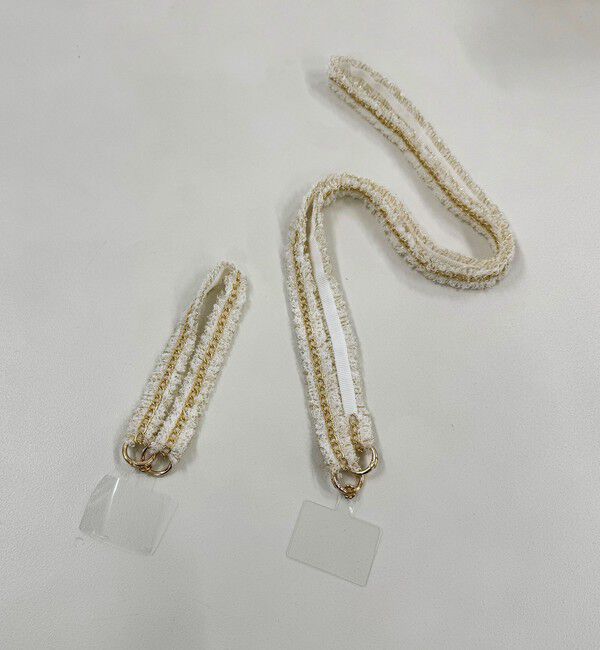 fredy emue「【by daisy/バイデイジー】ツィードチェーンストラップ ショート」|その他|