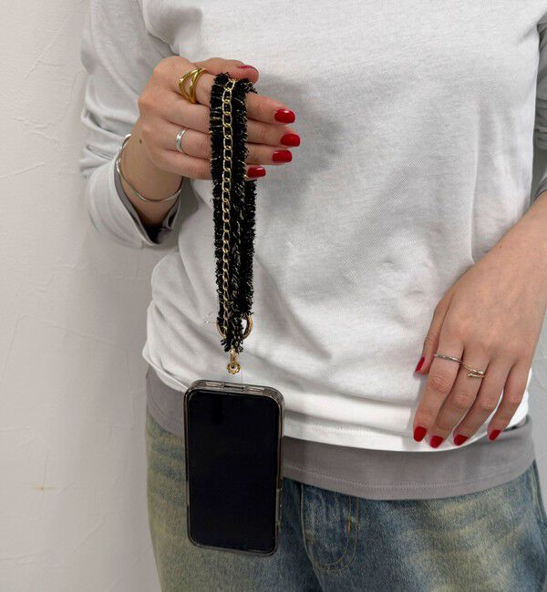 fredy emue「【by daisy/バイデイジー】ツィードチェーンストラップ ショート」|その他|