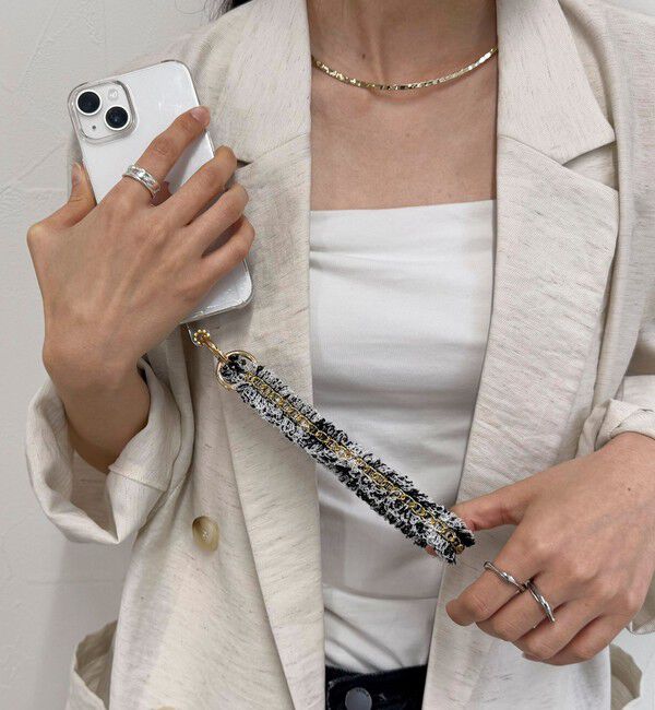 fredy emue「【by daisy/バイデイジー】ツィードチェーンストラップ ショート」|その他|