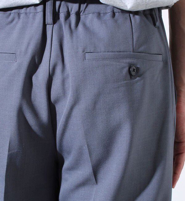 GLOSTER「【セットアップ着用可能】【GLOSTER/グロスター】ノーカラーセットパンツ イージーパンツ」|チノ|