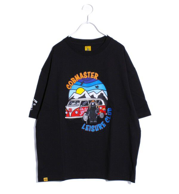FREDY MAC「【COBMASTER/コブマスター】吸水速乾 旅するベアーTシャツ フロントプリント」|Tシャツ・カットソー|ブラック
