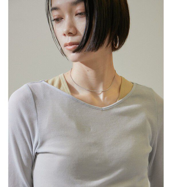 SALON adam et rope'「nu=layerスクープネックタンクトップ」|タンクトップ|